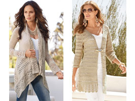 Crochet Cardigans Sweaters - Spring Season Fashion